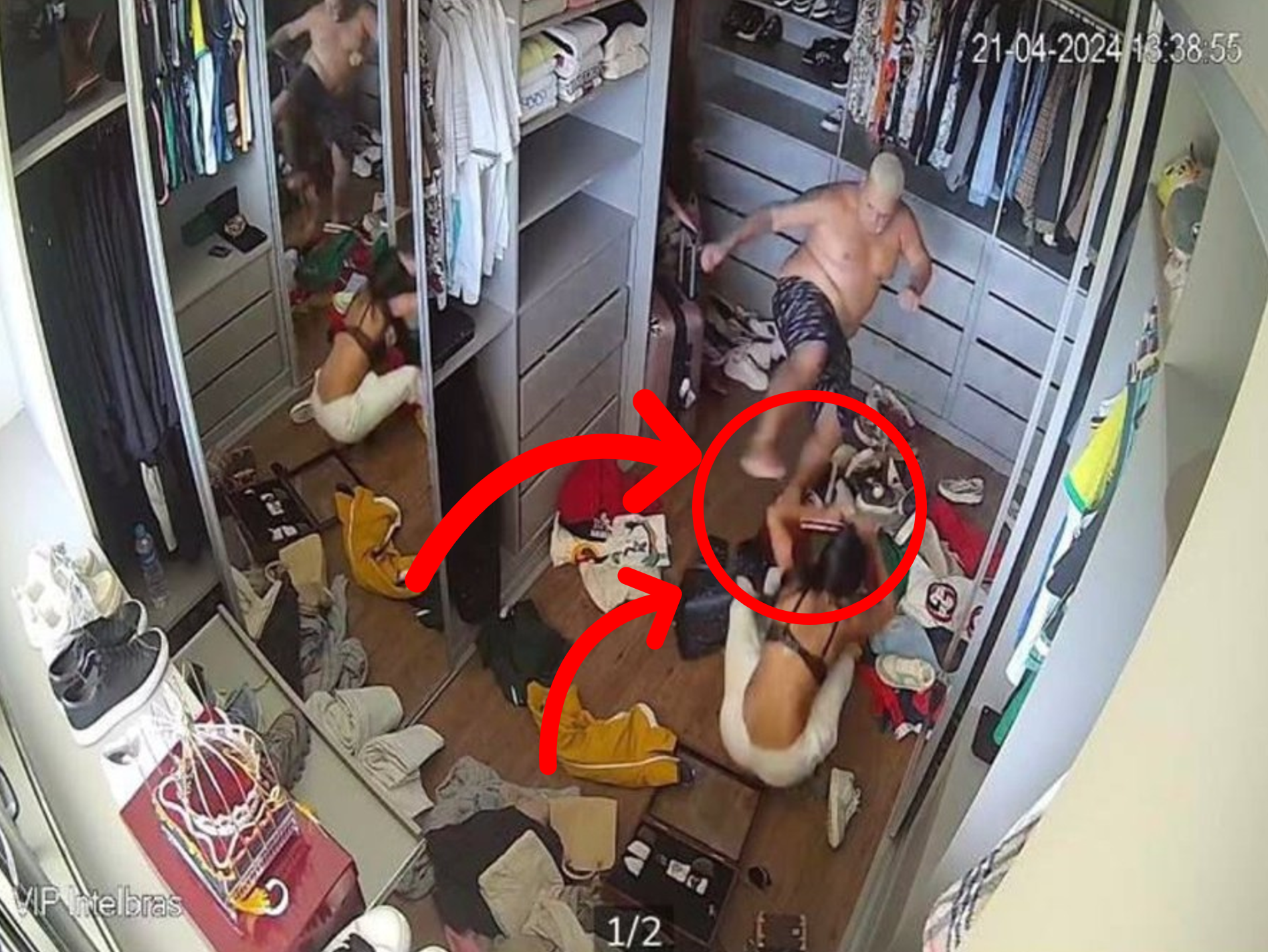 Mc Ryan agredindo sua ex, mãe de seus filhos