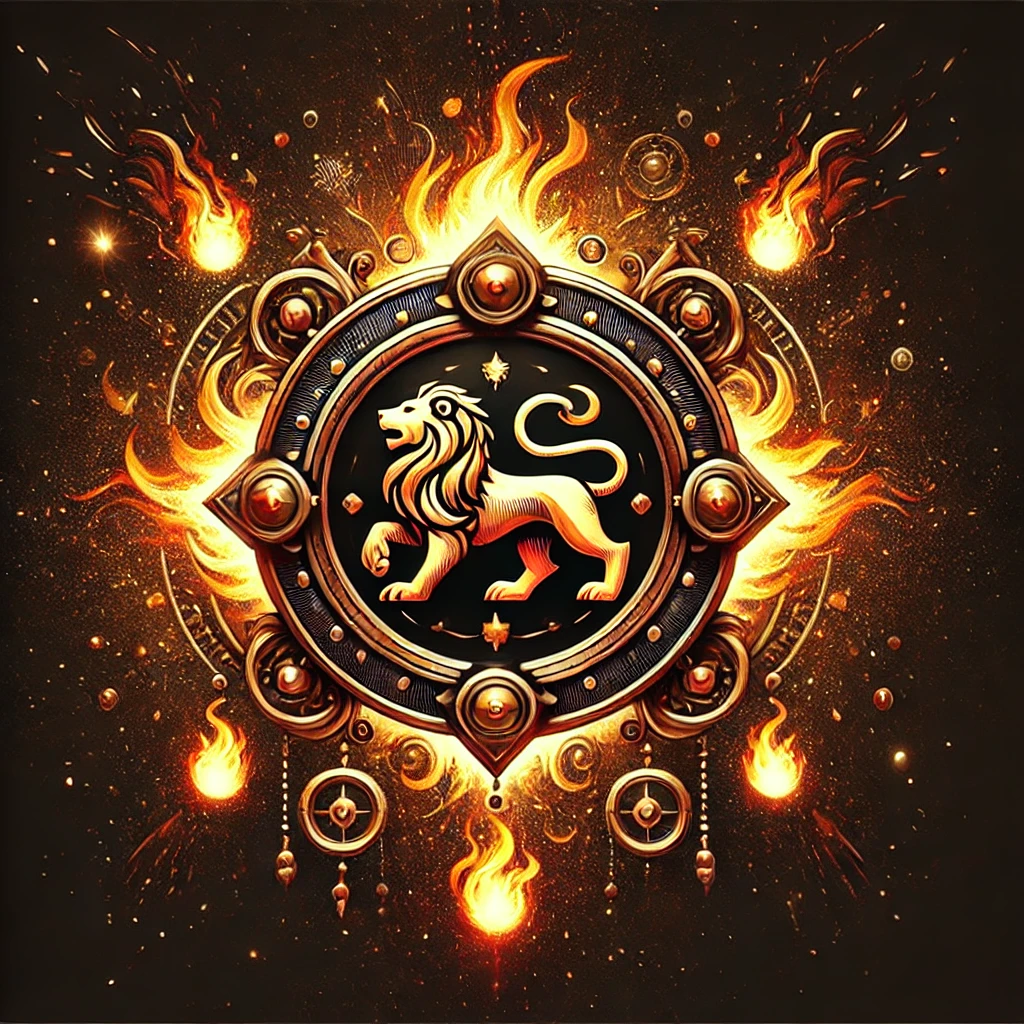 DALL·E-2024-10-27-20.45.23-Imagem-representando-o-signo-de-Leao-com-o-simbolo-de-um-leao-em-destaque.-O-cenario-inclui-tons-de-dourado-e-laranja-com-elementos-de-fogo-refleti Horóscopo Semanal: Previsões para Todos os Signos (28/10 a 02/11)