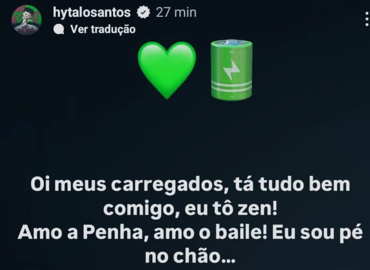 Hytalo Santos se Pronuncia Após Briga no Baile do Complexo da Penha