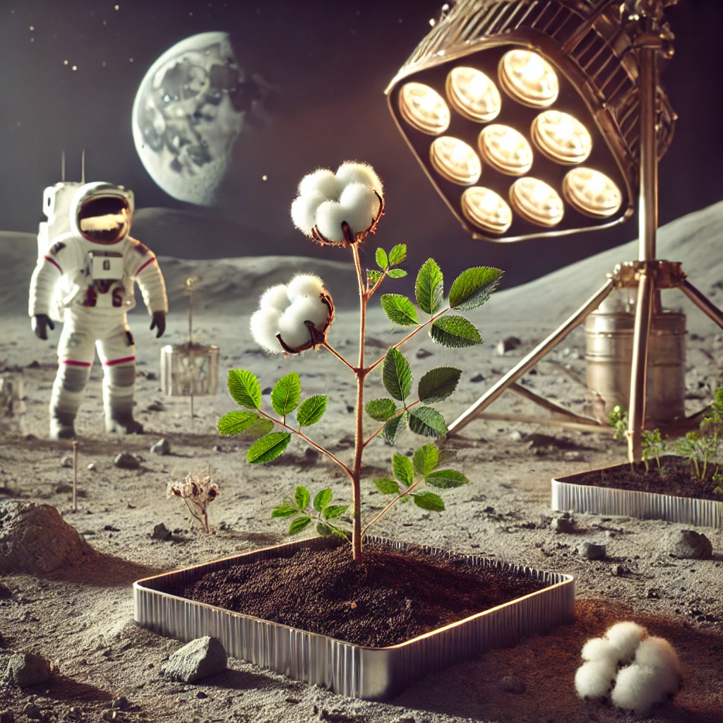 NASA Consegue Cultivar Algodão na Lua: Vamos Habita-la?