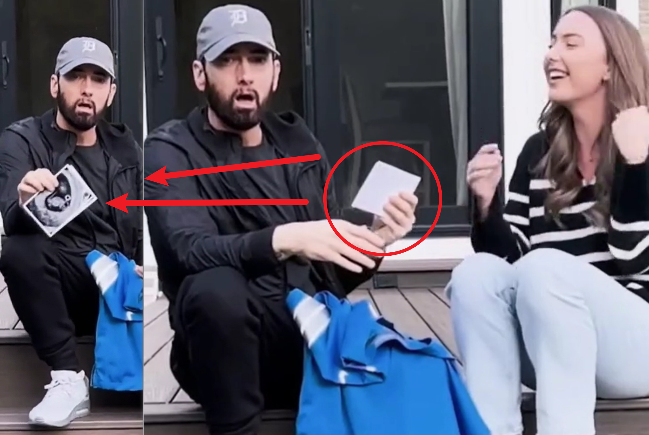 Reação de eminem ao descobrir que vai ser avô
