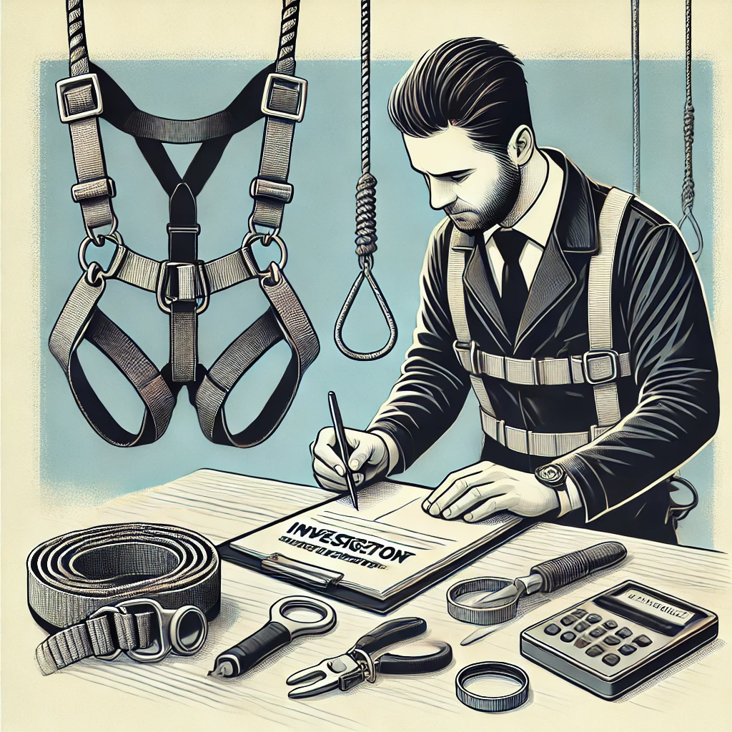 DALL·E-2024-11-05-12.50.37-A-1_1-illustration-showing-an-investigator-examining-bungee-jump-equipment-including-harnesses-and-cords-to-determine-potential-causes-of-an-acciden Tragédia em Salto de Bungee Jump em Curitiba: Assista!